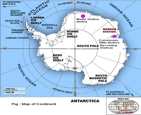 A Map Of Antarctica - Draw A Topographic Map