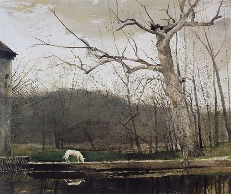 Andrew Wyeth painting with dog on Notes from the Pack Watercolor Trees, Watercolor Artists ...