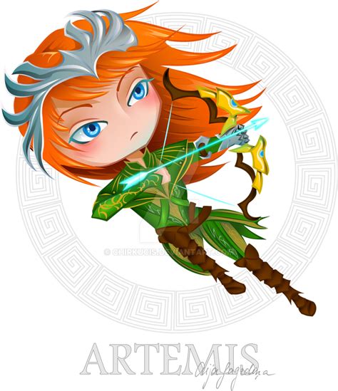 Chibi Artemis - Smite fanart by chirkucis on DeviantArt