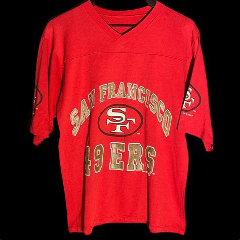 Vintage 1992 NFL San Francisco 49ers Jersey T Shirt... - Depop