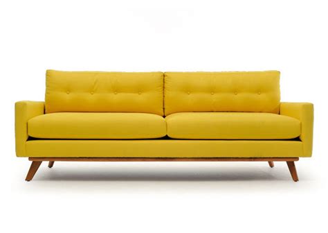 Adding Color: Bold & Bright Sofas | Bright sofa, Mid century modern ...