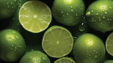 Premium AI Image | fresh lime fruit background