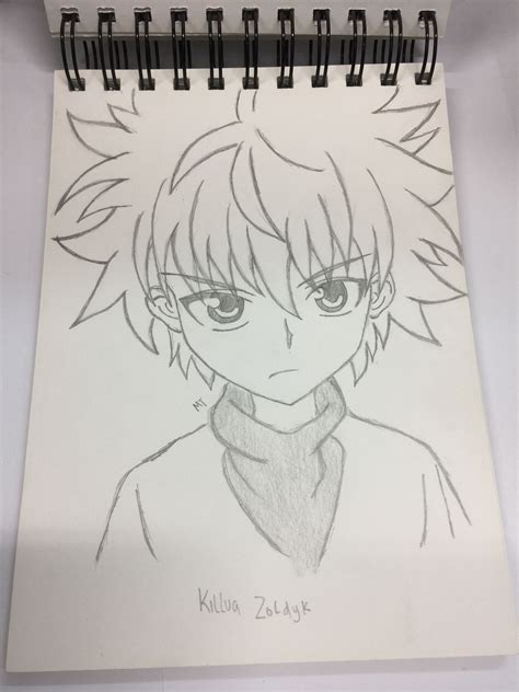 Anime Sketch Easy Killua Drawing - ansiedadedefine