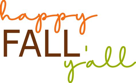 Happy fall y all season typography lettering design 12677966 Vector Art ...