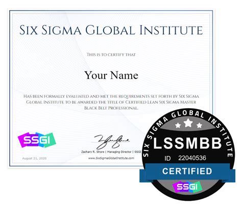 Lean Six Sigma Master Black Belt Certification & Training Online | SSGI