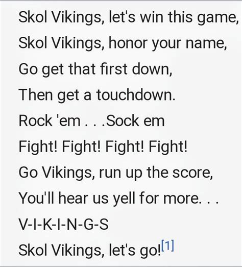 Skol Vikings Song With Words - Letter Words Unleashed - Exploring The ...