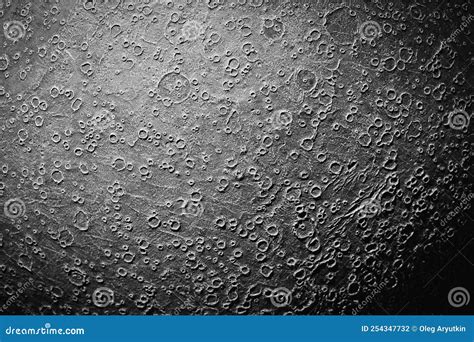 Surface of the Moon with Impact Craters. Model of the Moon Stock Photo ...