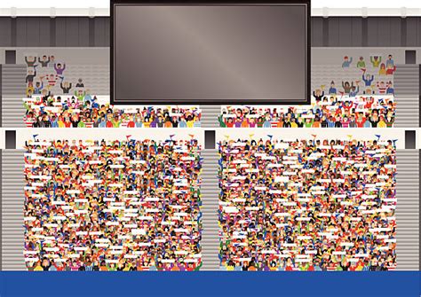 Stadium Crowd Illustrations, Royalty-Free Vector Graphics & Clip Art - iStock