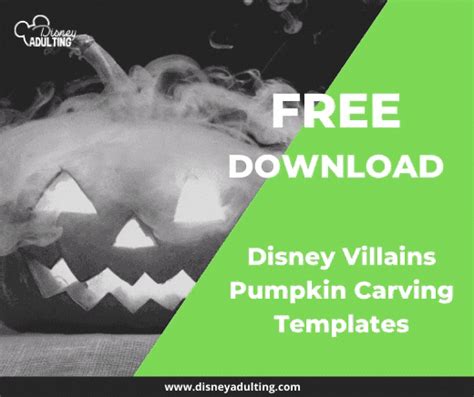 Disney Villains Pumpkin Templates