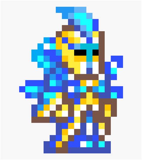 Terraria Stardust Armor Pixel Art, HD Png Download - kindpng