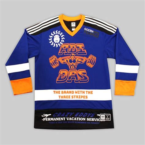 ADIDAS HOCKEY JERSEY COLLEGIATE ROYAL ORANGE | Adidas Skateboarding Crews