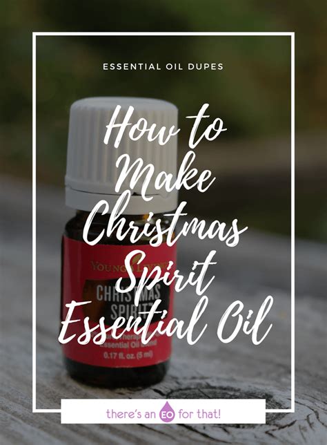 How to Make Christmas Spirit Essential Oil - There's an EO For That!