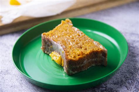 Spongecake with Orange and Candied Fruit. Stock Image - Image of meal, cooking: 268602801