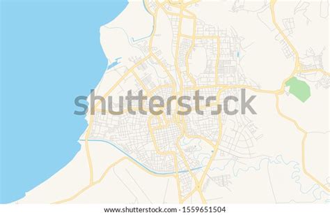 Printable Street Map Barcelona Venezuela Map Stock Vector (Royalty Free ...