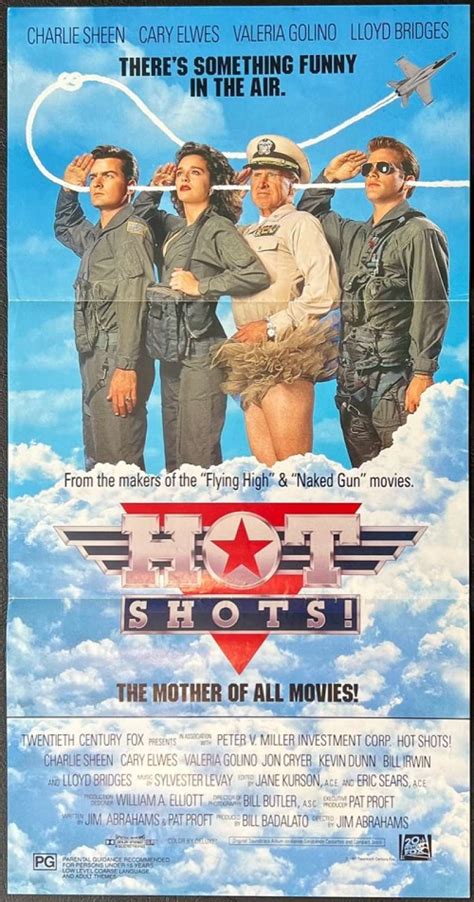 All About Movies - Hot Shots Poster Original Daybill 1991 Charlie Sheen ...