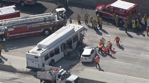 At least 40 people injured in bus crash near Los Angeles - Good Morning ...