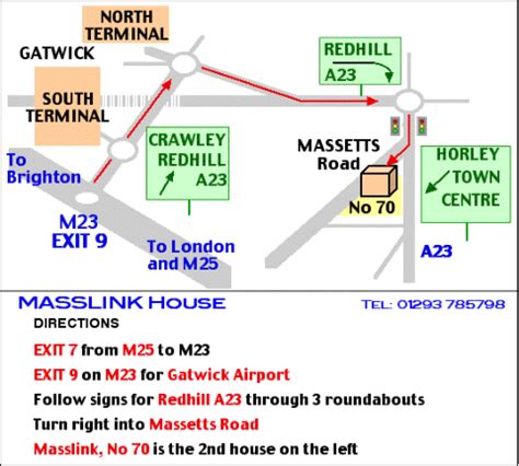 Gatwick Airport Map and Directions