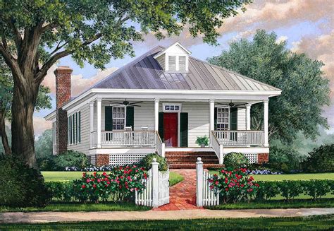 Southern Cottage House Plan with Metal Roof - 32623WP | Architectural Designs - House Plans