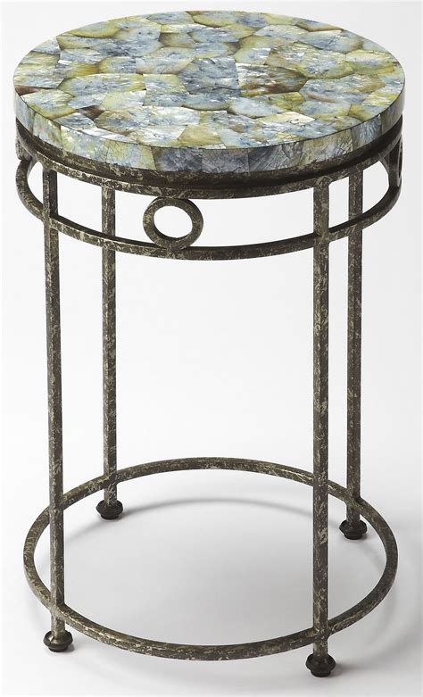 Sadye Fossil Stone Accent Table from Butler | Coleman Furniture