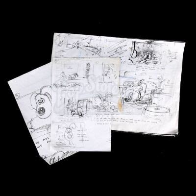 Lot # 192 - WALLACE & GROMIT: THE CURSE OF THE WERERABBIT - Set of Storyboards