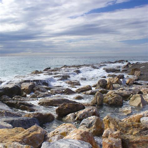 Stone beach stock photo. Image of tide, sunny, colorful - 29680018