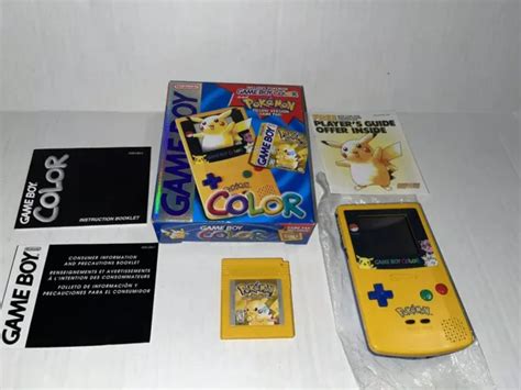 NINTENDO GAMEBOY COLOR System - Pokemon PIkachu Yellow - With Original ...