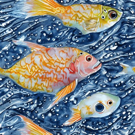 Small Fish Watercolor Graphic · Creative Fabrica