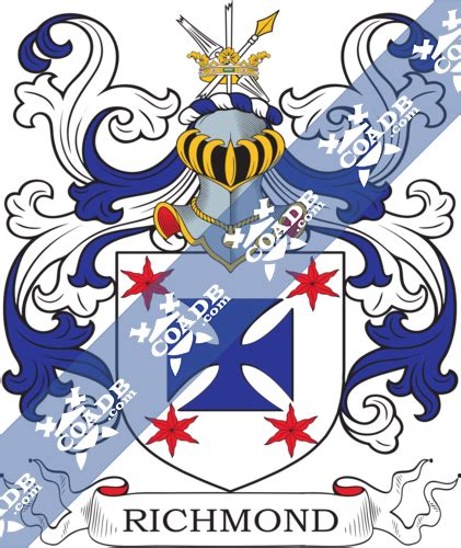 Richmond Family Crest, Coat of Arms and Name History