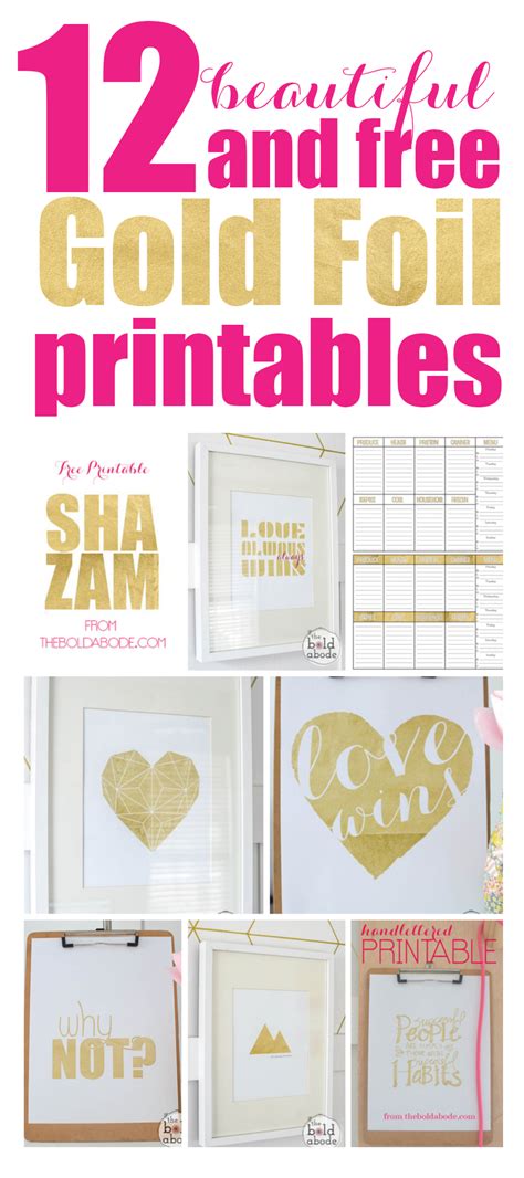 Printable Gold Foil Paper