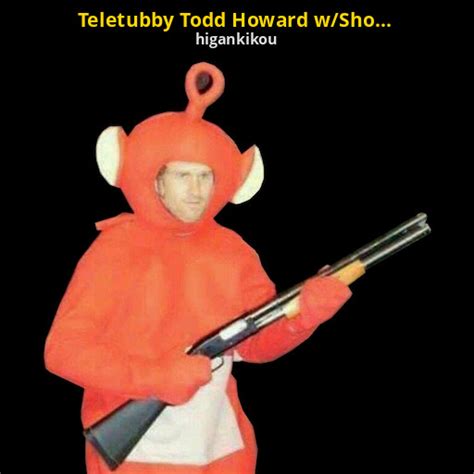 Teletubby Todd Howard w/Shotgun [Team Fortress 2] [Sprays]