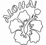 Hawaiian Flower Coloring Pages sketch template