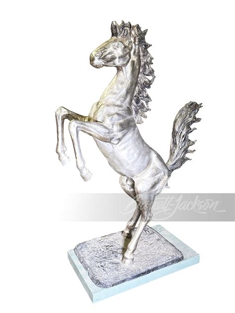 FERRARI PRANCING HORSE CAST-METAL STATUE