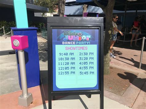 Disney Junior Dance Party Schedule
