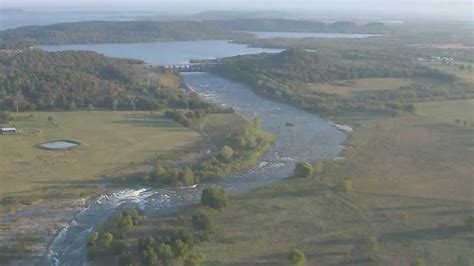 Spillway Gates Open At Lake Oologah