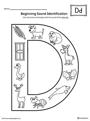 Teach child how to read: Phonics Letter D Worksheets