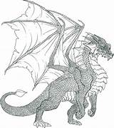 Printable Realistic Dragon Coloring Pages sketch template