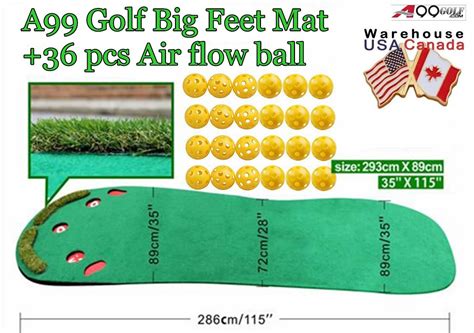 A99 Golf Big Feet Golf Practice Putting Green Mats