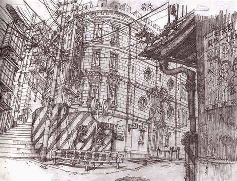 Architectural Drawings in Color & Black and White | 배경, 그림, 멋진 그림