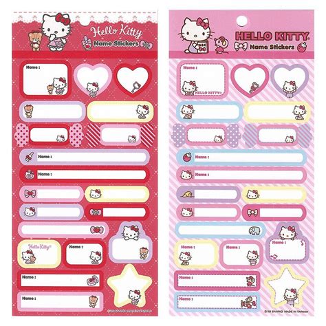 Japan Sanrio Name Tag Sticker Hello Kitty Friends | lupon.gov.ph