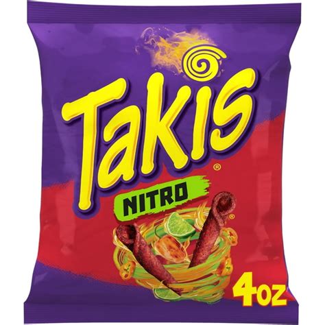 Takis Nitro Rolls 4 oz Bag, Habanero & Lime Flavored Spicy Tortilla ...