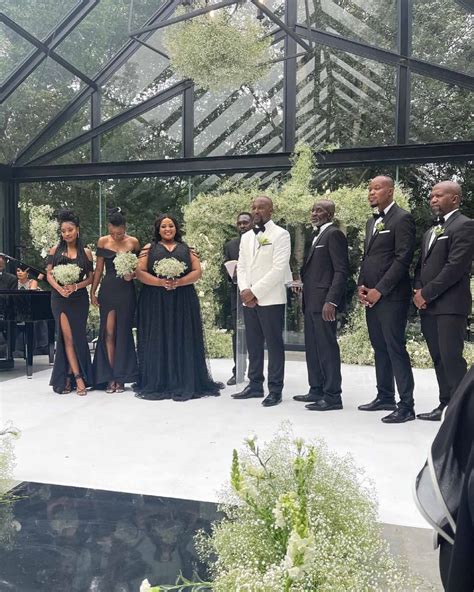 In pics: Gomora's glamourous all-black wedding