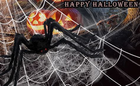 Amazon.com : jkddrep Halloween Spider Web Decorations,200in Spider Web+ ...