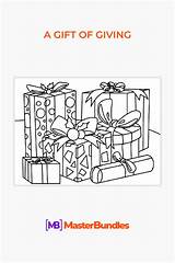 Giving Coloring Pages sketch template
