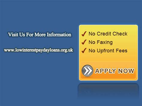 PPT - Low Interest Payday Loans: Intended For People Who Cannot Afford ...