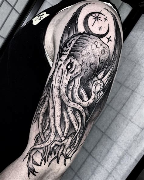 #Tattoos, Check more at https://outsons.com/amazing-cthulhu-tattoo-designs/ | Cthulhu tattoo ...