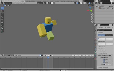 Roblox R6 Blender Rig link in desc free VR / AR / low-poly 3D model ...