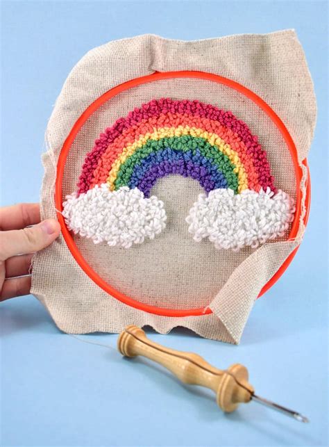 Punch Needle Rainbow Applique Tutorial ⋆ Dream a Little Bigger