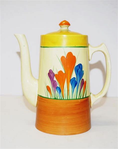 Clarice Cliff Crocus Coffee Pot - Cliff, Clarice - Ceramics