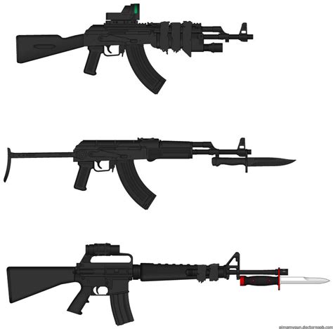 Militia weapons set 1 by GWAR666999 on DeviantArt