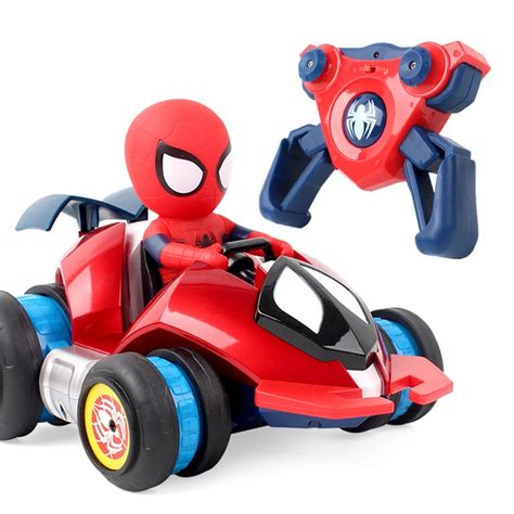 New Kids Spiderman Drift RC Car Toy Remote Control Electric Toys Car Cute Spiderman Cartoon ...